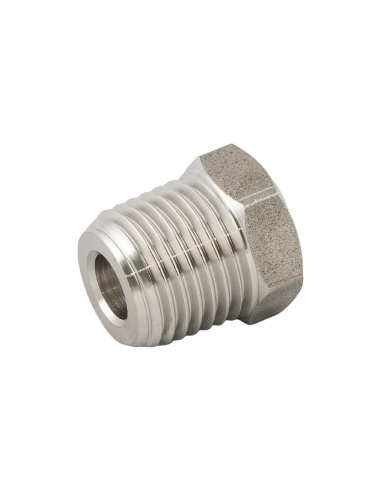 Reduction 1/4 to 1/8 conical male - female INOX Series 62000 - Aignep