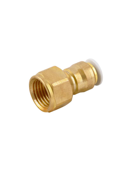 Straight female fitting 3/8 8mm tube for food and drinking water use Series 59000 FOOD - Aignep | ADAJUSA