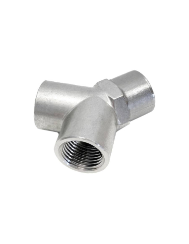 Y branch fitting at 90º female 3/8 INOX Series 62000 - Aignep