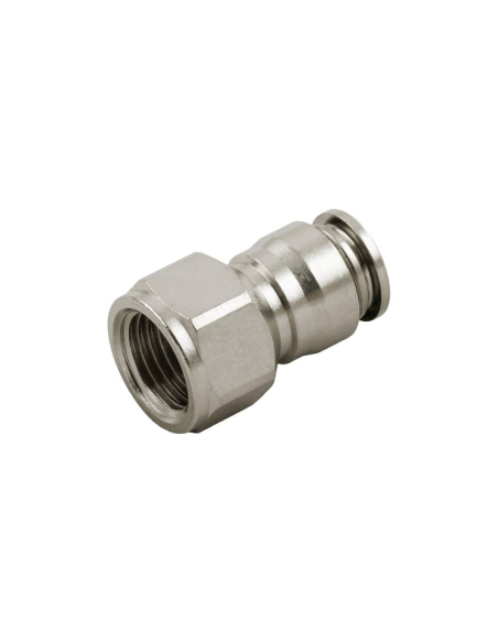Raccord femelle droit 1/8 tube 8mm INOX Série 60000 - Aignep | ADAJUSA