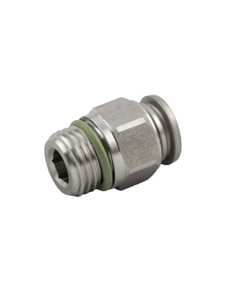 Straight male fitting 1/2 tube 12mm INOX Series 60000 - Aignep | ADAJUSA