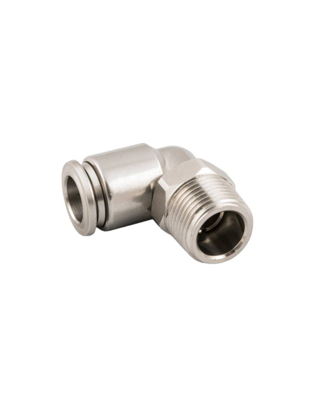 Conical male adjustable elbow fitting 1/4 tube 6mm INOX Series 60000 - Aignep | ADAJUSA