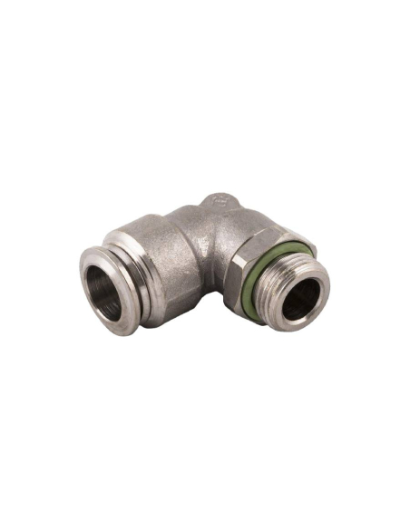Male cylindrical adjustable elbow fitting 1/4 tube 10mm food use Series 70000 FOOD GRADE - Aignep | ADAJUSA