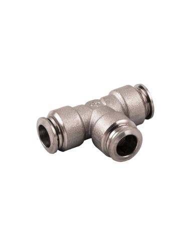 Raccord T intermédiaire tube 12mm à usage alimentaire Série 70000 FOOD GRADE - Aignep