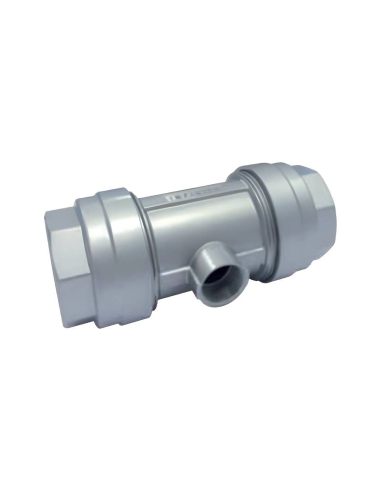 Raccord aluminium pour descente en T diamètre 50mm femelle 3/4 - Aignep