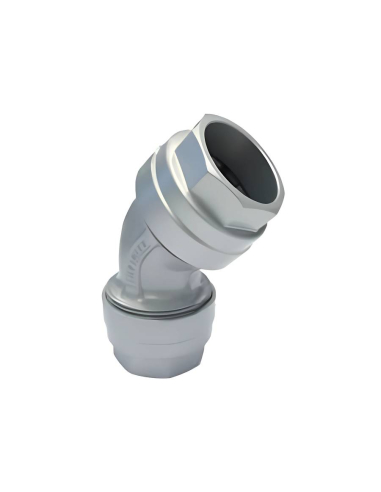 Raccord joint coudé 45º aluminium diamètre 50mm - Aignep