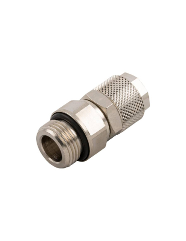 Raccord mâle cylindrique droit réglable 1/4 tube 10/8 Série 1000 - Aignep