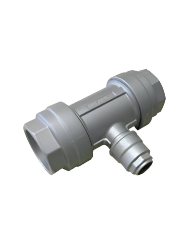 Raccord aluminium pour descente en T diamètre 63mm descente 20mm - Aignep