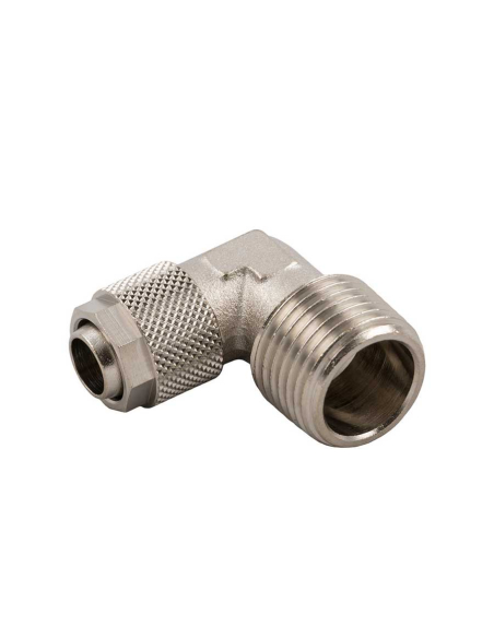 Raccord coudé mâle M12X1 pour tube 6/4 Série 1000 - Aignep | ADAJUSA