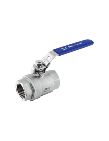 1/2 female 2- way INOX cut-off valve with lever Aignep