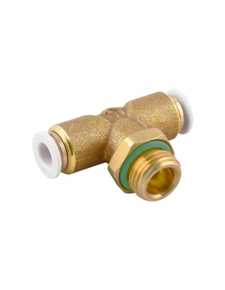 Raccord T mâle cylindrique réglable 1/8 tube 6mm pour usage alimentaire et eau potable Série 59000 FOOD - Aignep | ADAJUSA
