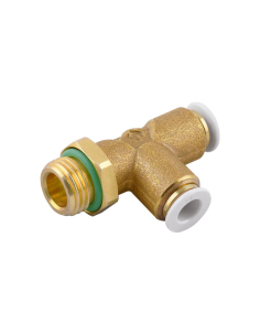 Raccord en T filetage côté mâle 1/8 tube 6mm pour usage alimentaire et eau potable Série 59000 FOOD - Aignep | ADAJUSA