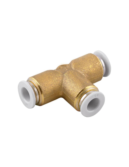 Raccord T intermédiaire tube 6mm pour usage alimentaire et eau potable Série 59000 FOOD - Aignep | ADAJUSA