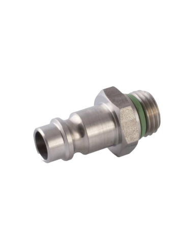 Adaptateur pour fiche rapide mâle courte 3/8 INOX profil européen - Aignep