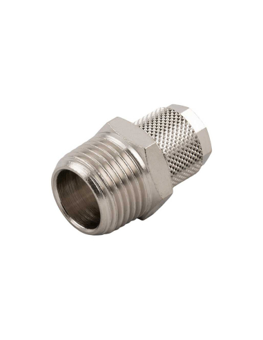 Raccord conique mâle droit 3/8 tube 6/4 Série 1000 - Aignep