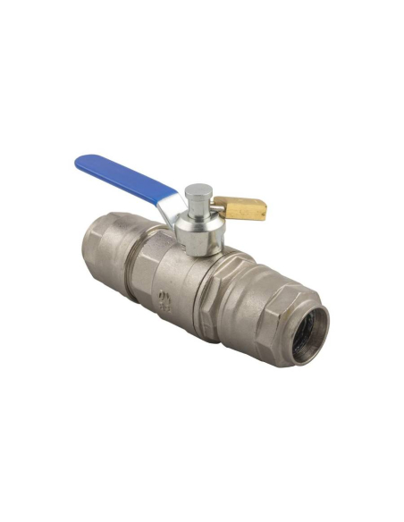 Vanne à boisseau sphérique tube-tube 2 voie cadenas 32 mm inclus - Aignep | ADAJUSA | prix