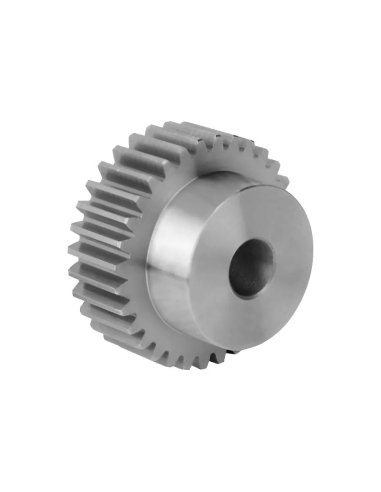 Cylindrical gear module 3 Z-17 straight toothed in steel