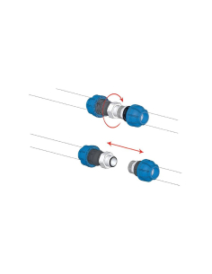 Straight fitting with connection 3 pieces 3/4 diameter 20mm - Sicomat | ADAJUSA | price 2