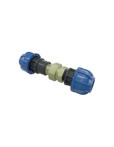 Straight fitting with connection 3 pieces 2" diameter 63mm - Sicomat