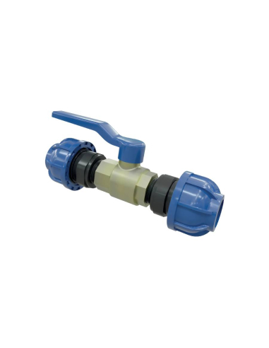 Ball valve 1 1/2 to 2 way tube-tube 40mm - Sicomat