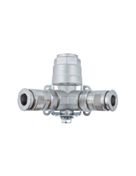 Distributeur 2 sorties monté avec connecteurs rapides 20mm Aignep | ADAJUSA | prix