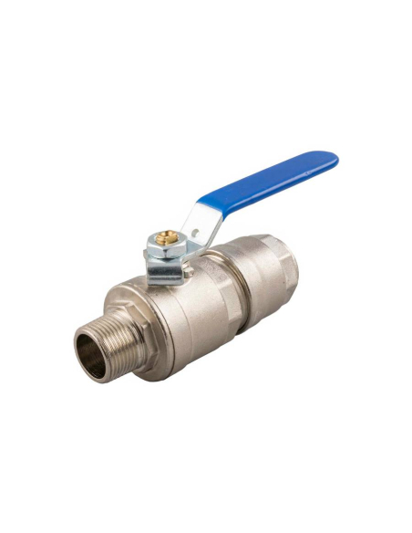 Distributeur 2 sorties avec raccords rapides et vanne coupe tube 20 mm - Aignep