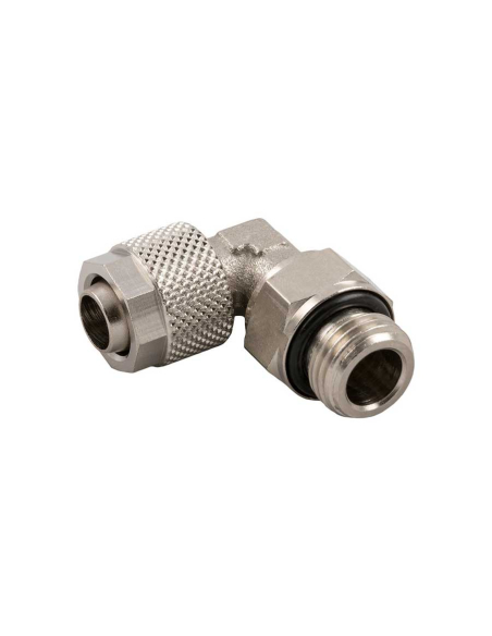 Raccord coudé réglable mâle 1/8 tube 4/2,7 Série 1000 - Aignep