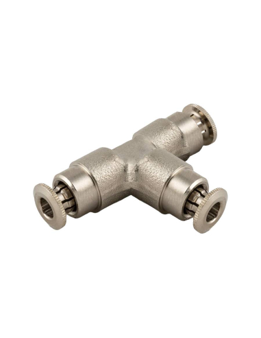 Raccord T intermédiaire tube 4mm pour lubrification et graissage Série 58000 Haute pression - Aignep