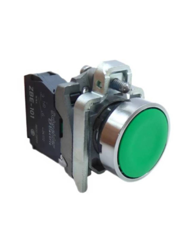 Bouton poussoir vert contact ouvert (NO) Harmony XB4 - SCHNEIDER