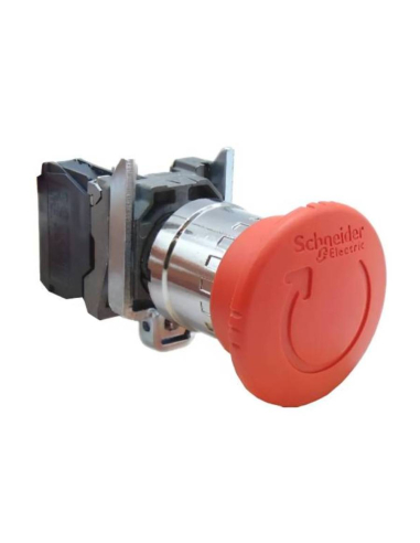 Bouton d'arrêt d'urgence diamètre 40 (push-turn) Harmony XB4 - SCHNEIDER