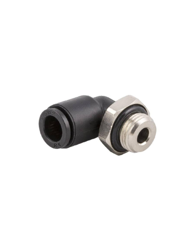 Raccord coudé réglable mâle cylindrique M3 tube 2mm Série 56000 MINI - Aignep