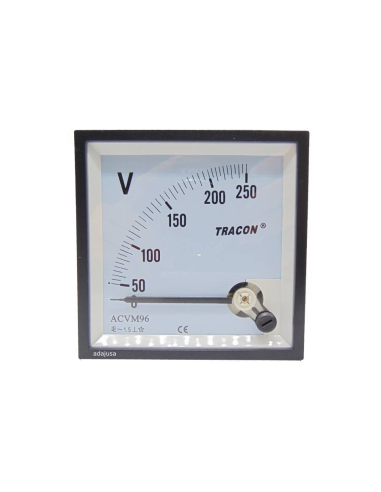 Voltmeter 96x96mm moving coil instrument DCVM96-250 | ADAJUSA | price