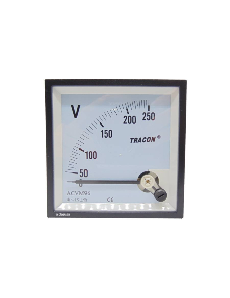 Voltmeter 96x96mm moving coil instrument DCVM96-250 | ADAJUSA | price