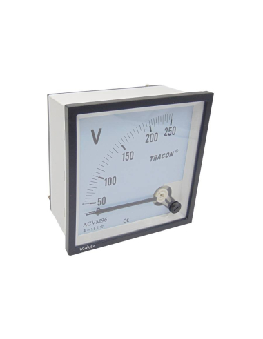 Voltmètre 0-250Vdc 96x96