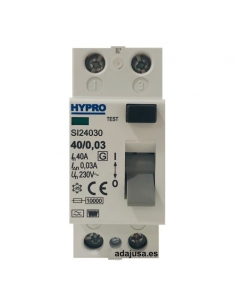 Diferencial 2 polos 40A 30mA Superinmunizado - Hyundai Electric 2