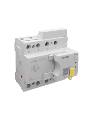 Self-resetting differential 4 poles 40A 30mA Class A - Circutor
