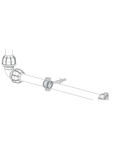 Bride de fixation en acier avec bouchon tube 40 mm Sicomat | ADAJUSA | prix 2