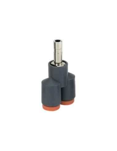 Intermediate Y fitting tube 4 with adapter 4 technopolymer - Metal Work