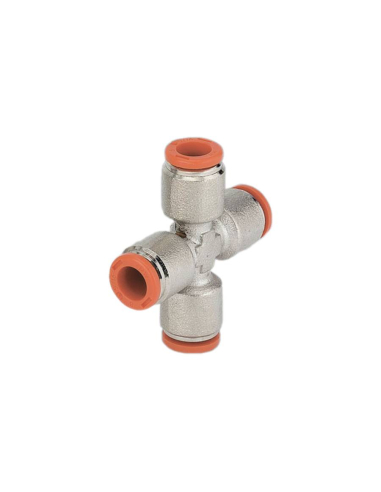 Intermediate cross fitting for 4mm tube - Metal Work