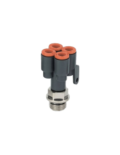 Double Y fitting 1/4 inlet and 4mm diameter outlet technopolymer - Metal Work | ADAJUSA