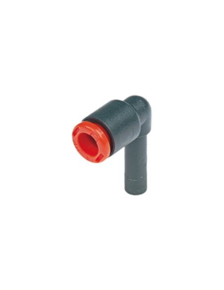 L fitting tube 10mm with short spike 10mm technopolymer - Metal Work | ADAJUSA