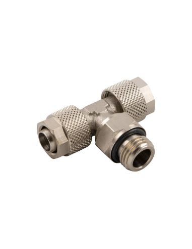 Adjustable T-fitting male central thread 1/8 tube 8/6 Series 1000 - Aignep