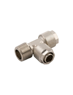 T-piece conical side thread 3/8 tube 12/10 Series 1000 - Aignep | ADAJUSA