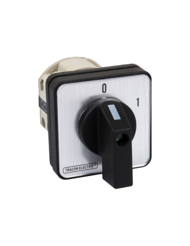 Three-phase cam switch 3 poles 20A ON-OFF black handle (60º)