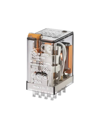 Relay 12Vac 4 contacts 7A SERIES 55 - FINDER