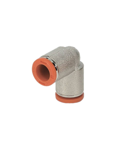 Raccord intermédiaire L tube 6mm - Metal Work