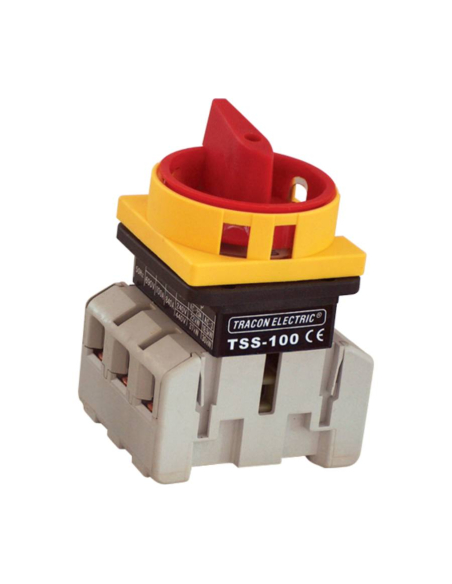 4 pole 80A ON-OFF yellow-red Switch disconnector