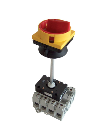 4 pole 32A ON-OFF yellow-red cabinet bottom Switch disconnector