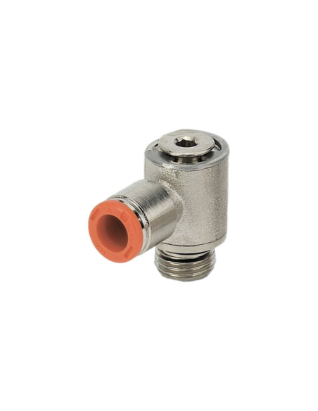 Raccord pivotant M5 diamètre tube 6mm - Metal Work | ADAJUSA