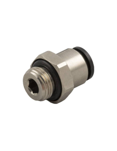 Automatic straight fitting M5 tube 4mm Series 56000 MINI - Aignep | ADAJUSA
